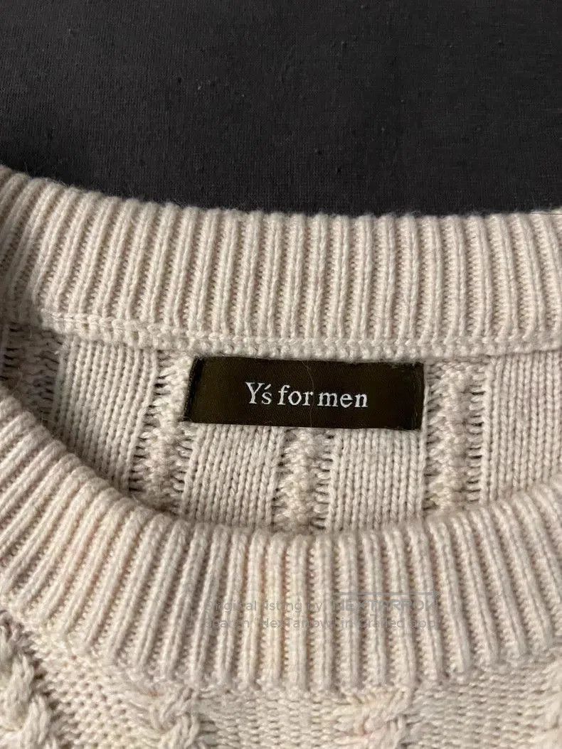 Yohji Yamamoto Yohji-Inspired Round Neck Cable Knit Sweater. Size US M / EU 48-50 / 2 - 5 Thumbnail