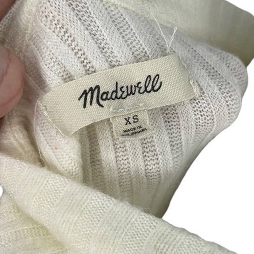 Madewell Madewell Cream Balloon Long Sleeve Crewneck Sweater Size XS Size XS / US 0-2 / IT 36-38 - 6 Thumbnail