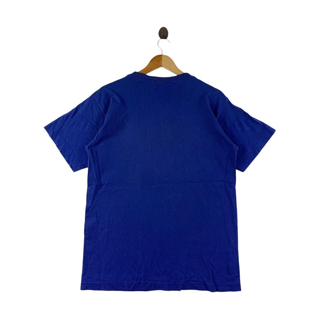 Adidas Vintage 90s ADIDAS soccer blue tee shirt Size US S / EU 44-46 / 1 - 4 Thumbnail