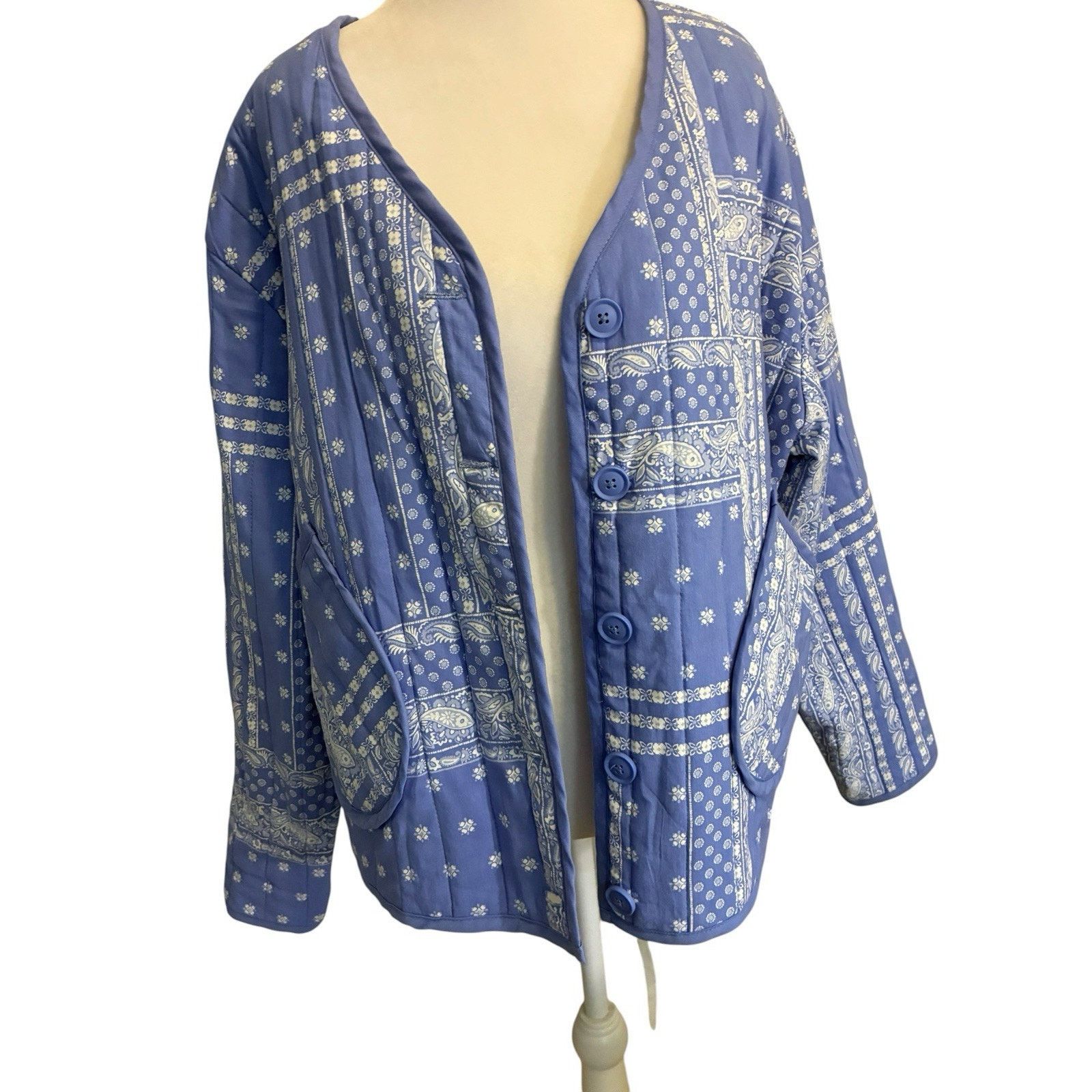 Other Boho Quilted Cardigan Coat Western Layering Patchwork XL Size XL / US 12-14 / IT 48-50 - 8 Thumbnail