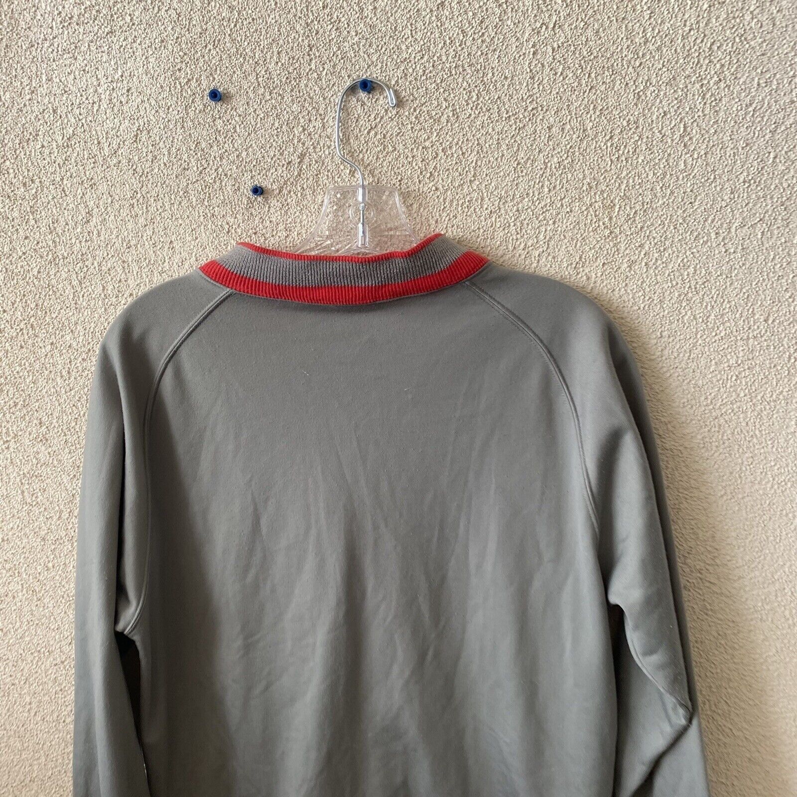 Diesel Diesel Mens Jacket Gray Red Sweat Jacket Tour Security Size Size US M / EU 48-50 / 2 - 8 Thumbnail