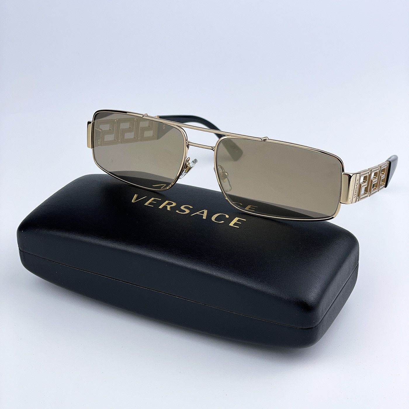 Versace NEW Versace VE2257 Greca 10025A Metal Unisex Sunglasses Size ONE SIZE - 1 Thumbnail