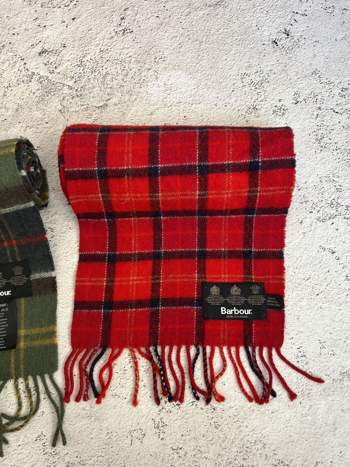 Barbour × Vintage X2 Barbour Scarf / Muffler / Neckwear Size ONE SIZE - 4 Thumbnail