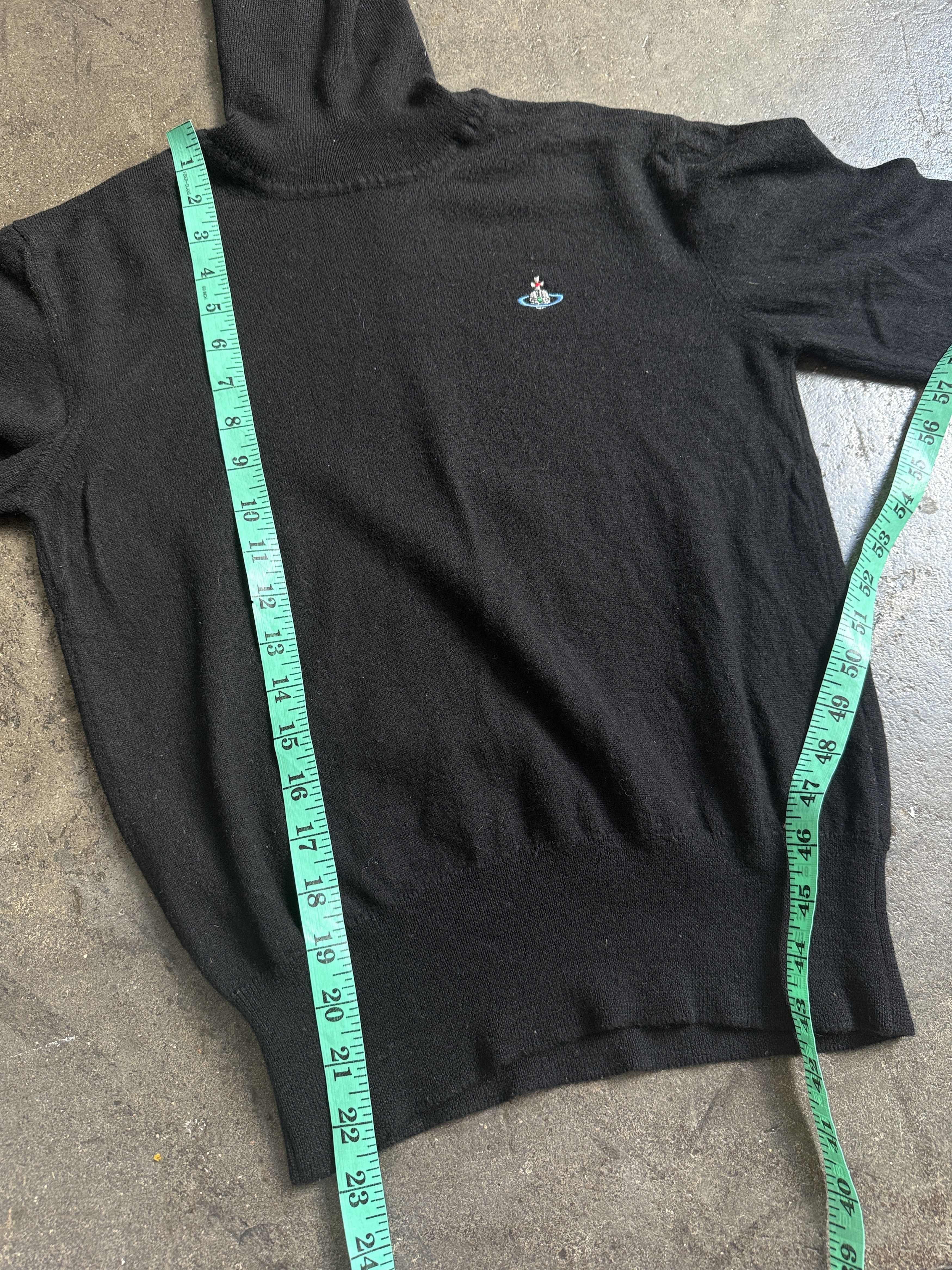 Vivienne Westwood 2018 Vivienne Westwood Black Turtleneck w/ Embroidered Orb Size M / US 6-8 / IT 42-44 - 8 Thumbnail