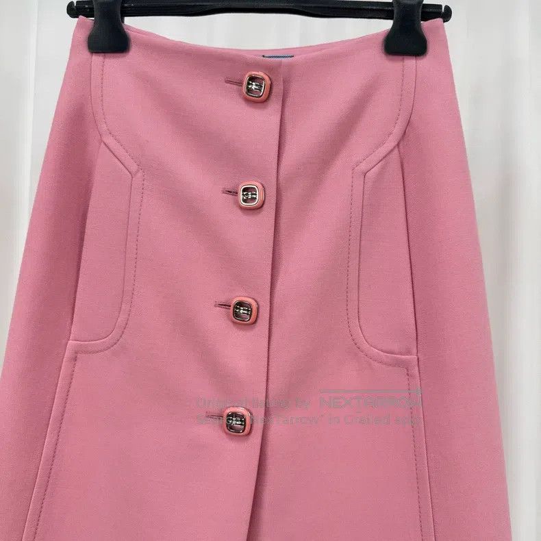 Prada Prada Pink woollen slip skirt Size 25" / US 0 / IT 36 - 3 Thumbnail