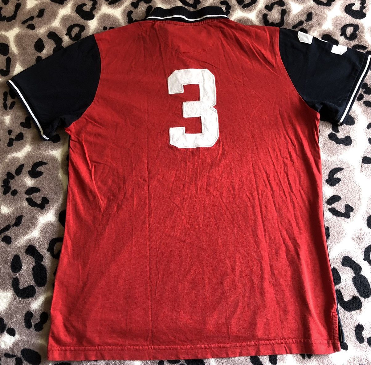 Polo Ralph Lauren Vintage Y2K Polo Ralph Lauren Big Pony Polo Shirt Navy Red Size US L / EU 52-54 / 3 - 2 Thumbnail