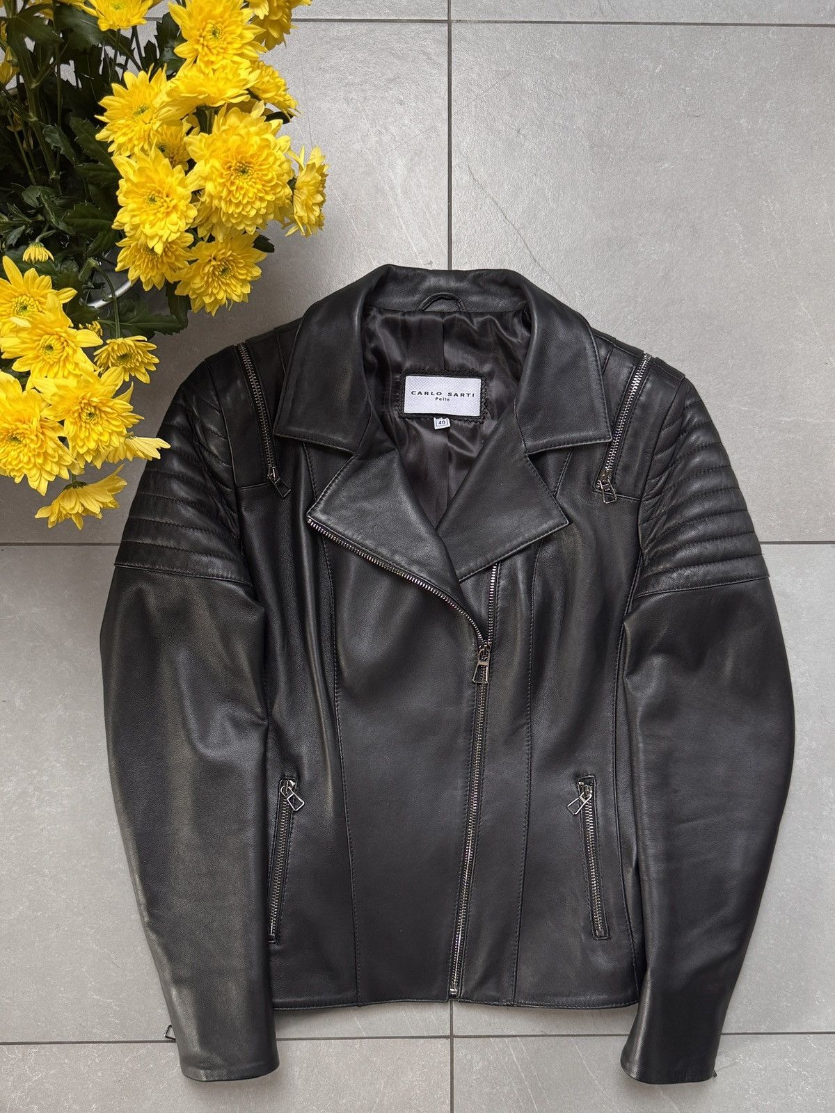 Other Premium Leather Biker Jacket (Genuine Leather) Size M / US 6-8 / IT 42-44 - 1 Thumbnail