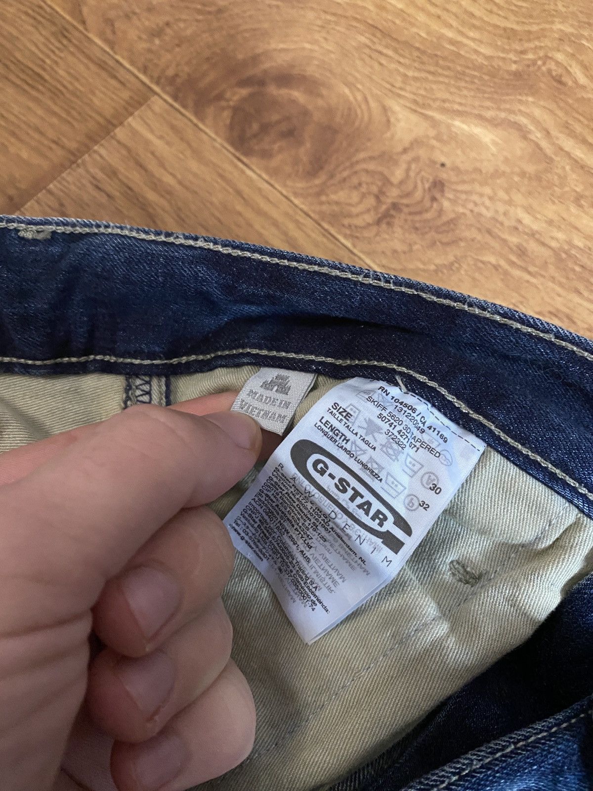 G-Star × Vintage Denim Pants Gstar Raw Jeans Y2K Size US 32 / EU 48 - 5 Thumbnail