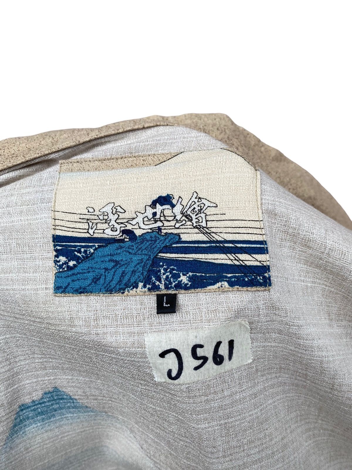 Vintage Vintage Kimono Jinbe Ukiyo Tsunami Rider Size US L / EU 52-54 / 3 - 4 Thumbnail