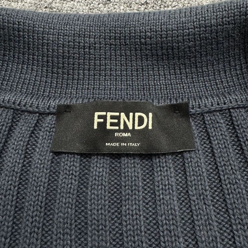 Fendi Fendi Letter Knitted Short Sleeve Sweater Size US L / EU 52-54 / 3 - 5 Thumbnail