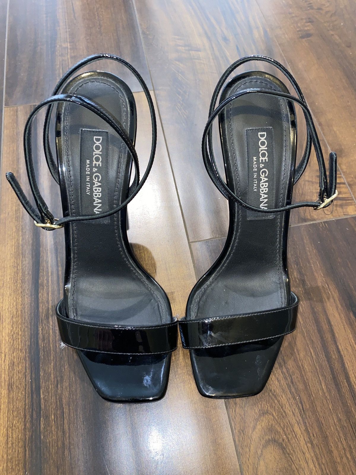 Dolce & Gabbana Black/Gold Dolce & Gabbana heels Size US 8.5 / IT 38.5 - 5 Thumbnail