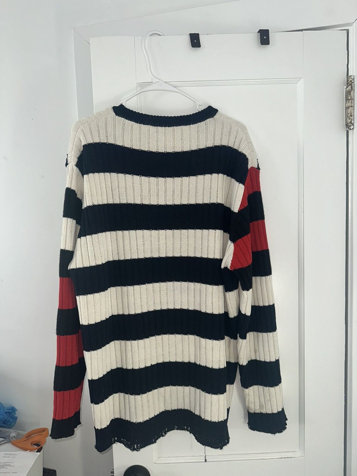 Balmain Balmain Striped Wool Sweater Size US L / EU 52-54 / 3 - 5 Thumbnail