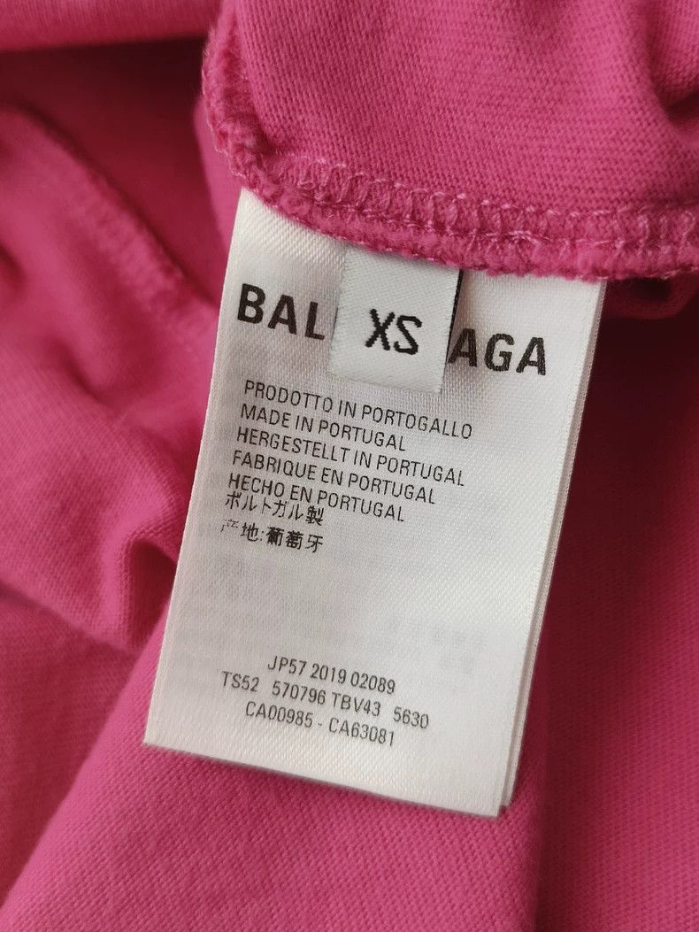 Balenciaga Balenciaga Small letter logo rose-red short sleeve 2504-Nex Size US XS / EU 42 / 0 - 4 Thumbnail