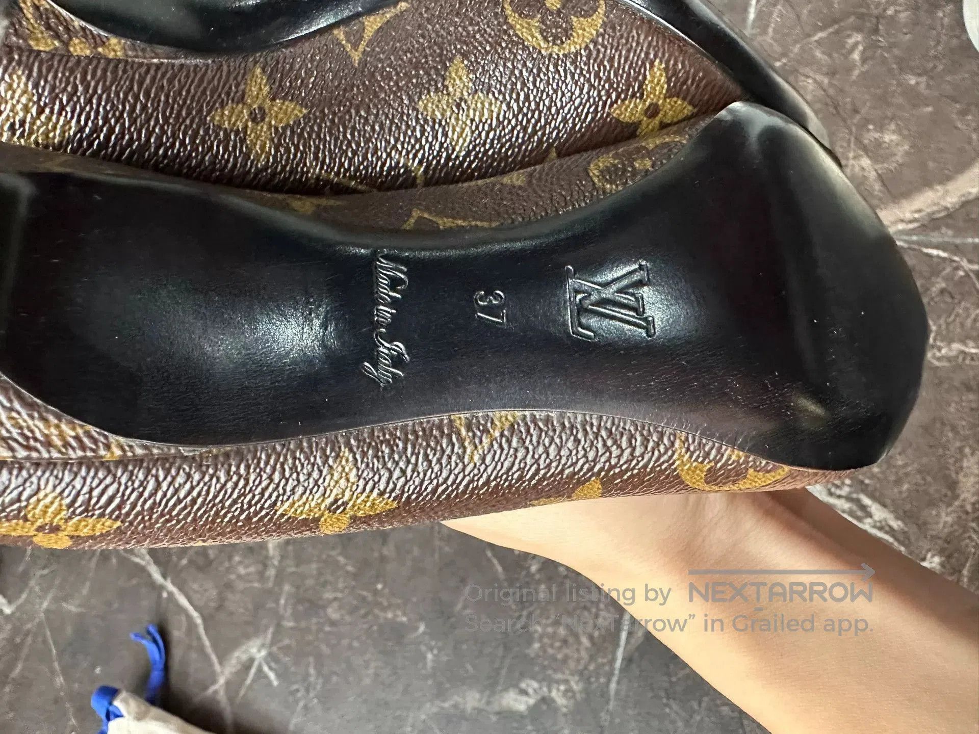 Louis Vuitton Louis Vuitton Monogram Red Leather Heels. Size US 6 / IT 36 - 7 Thumbnail