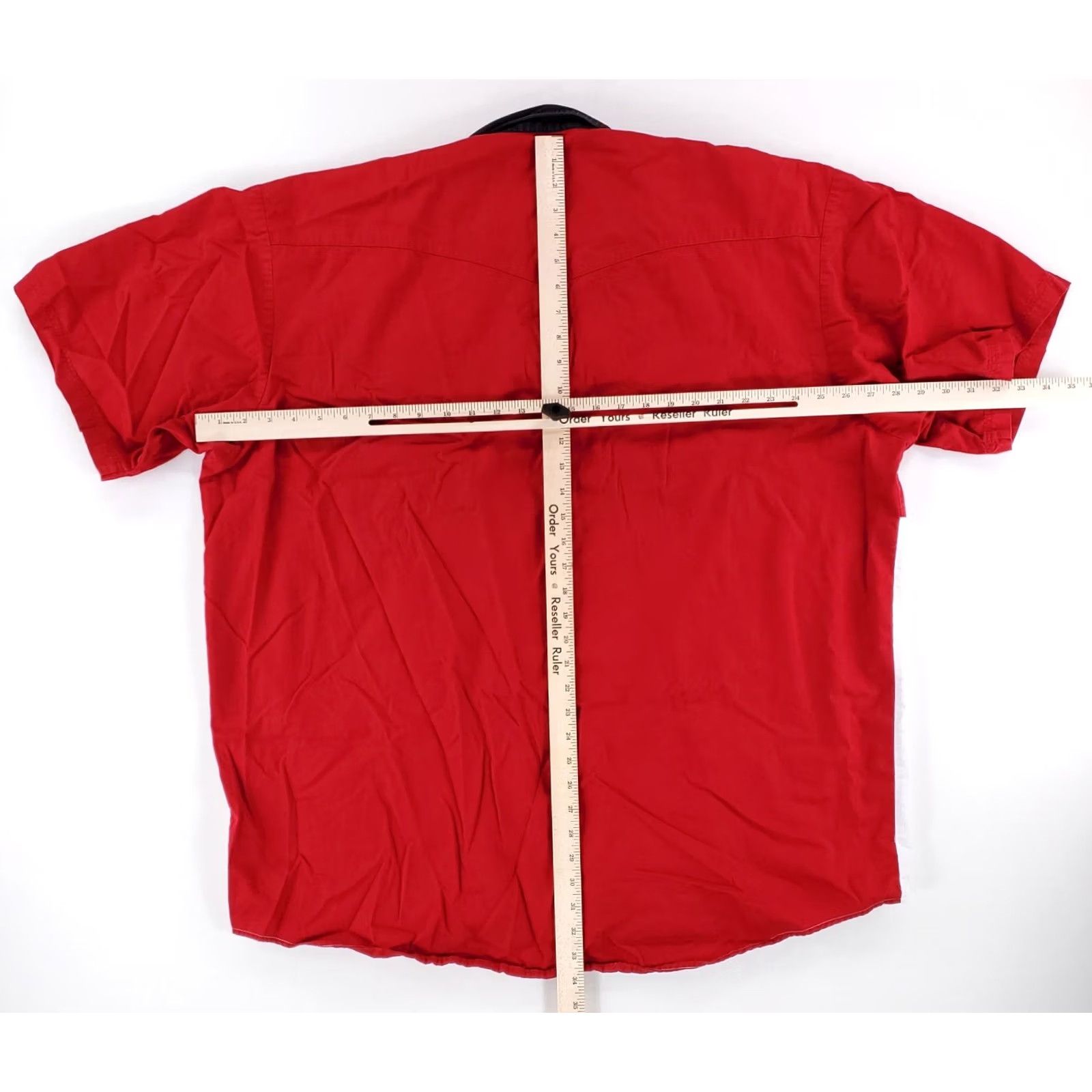 Wrangler VINTAGE Wrangler Pearl Snap Shirt Red Southwest Aztec Western Short Sleeve Mens XXXLT Size US XXL / EU 58 / 5 - 4 Thumbnail