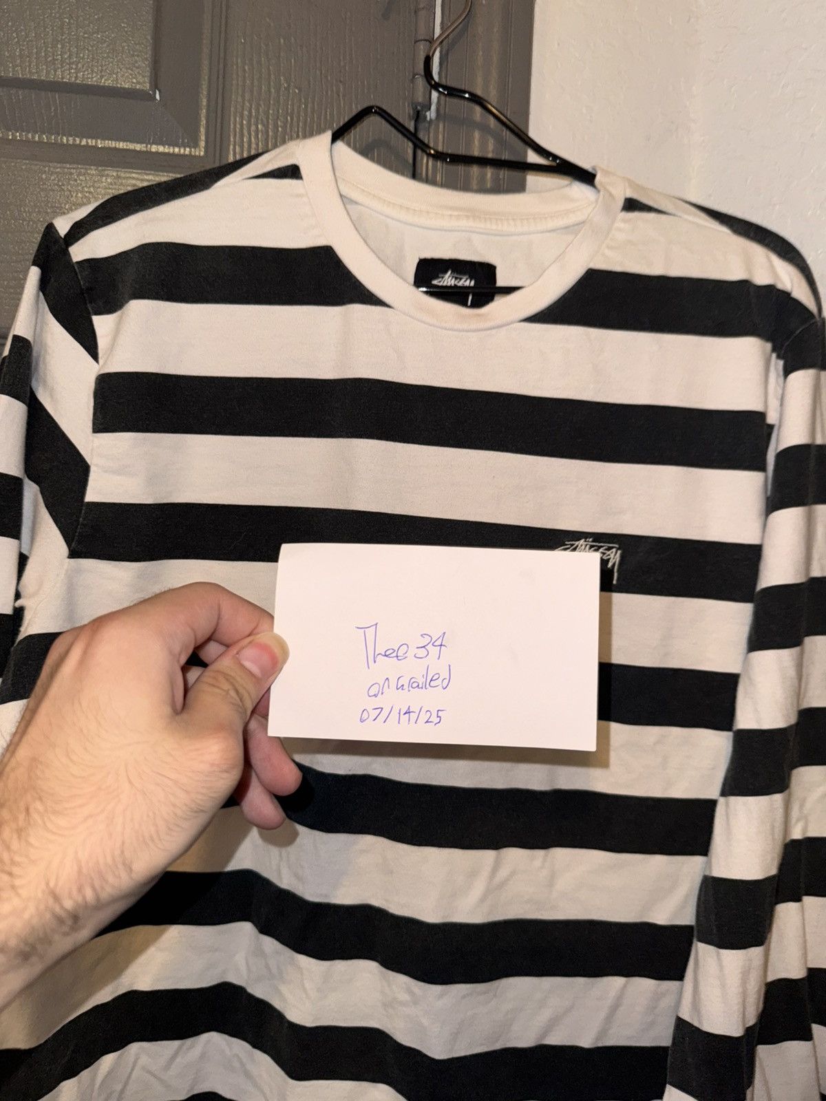 Stussy Stussy Stripe L/S Shirt Size US M / EU 48-50 / 2 - 7 Thumbnail