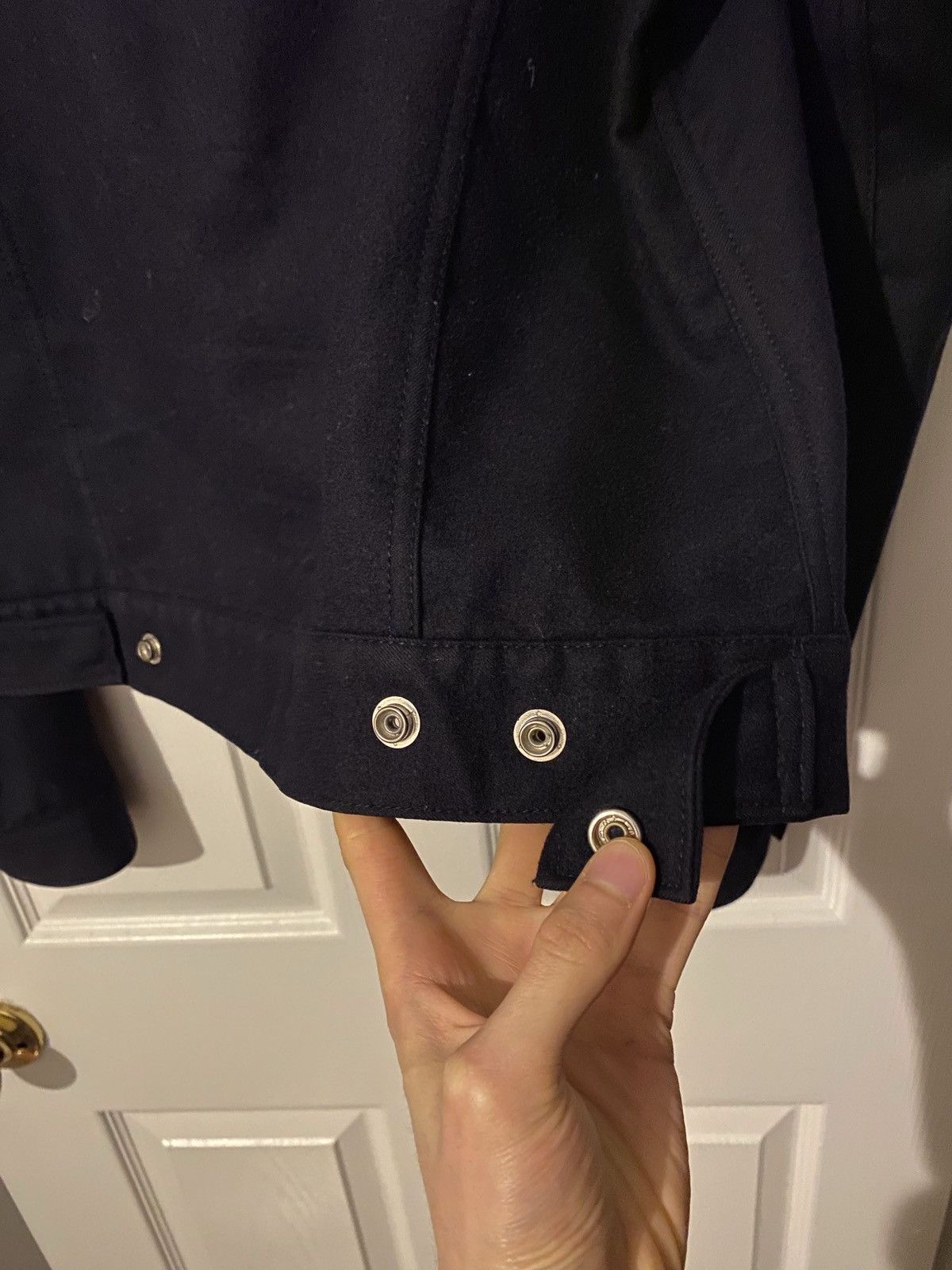 Yohji Yamamoto 01aw navy wool trucker yohji tab jacket Size US M / EU 48-50 / 2 - 7 Thumbnail