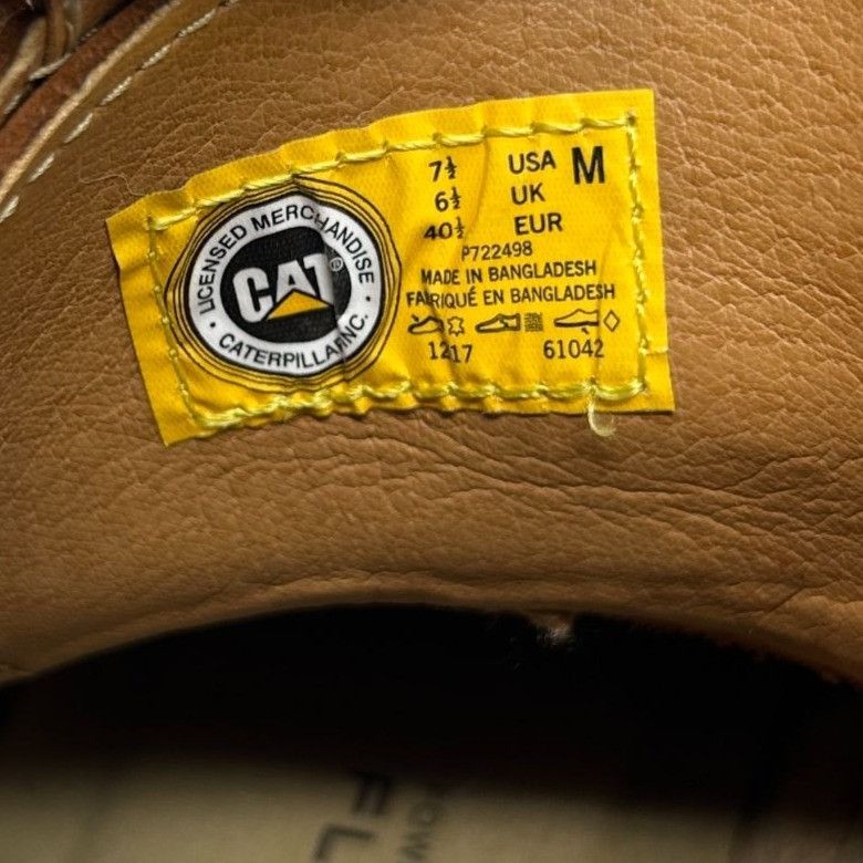 Caterpillar Caterpillar CAT Leather Work Boots Men’s 7.5 Brown Tan Flex Size US 7.5 / EU 40-41 - 10 Thumbnail