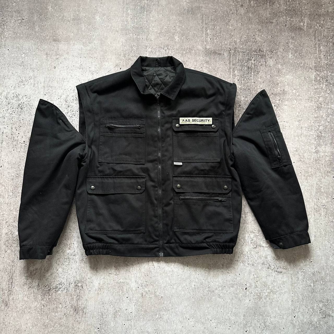 Vintage Vintage Security 2in1 Avant Garde Tech Worker Bomber Jacket Size US XL / EU 56 / 4 - 8 Thumbnail