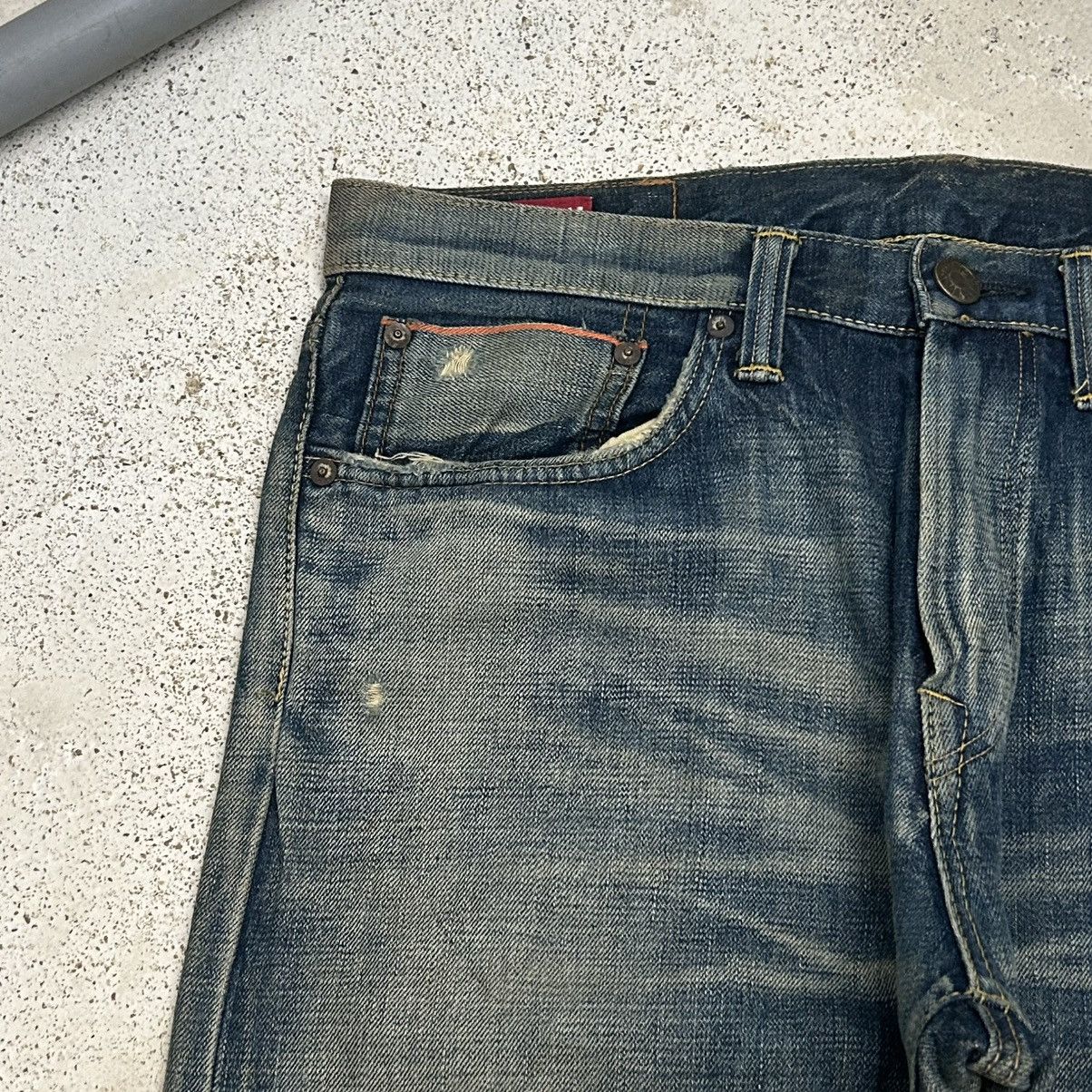 Edwin Vintage Edwin Selvedge Mud Washed Clawn Marks Size US 33 - 6 Thumbnail
