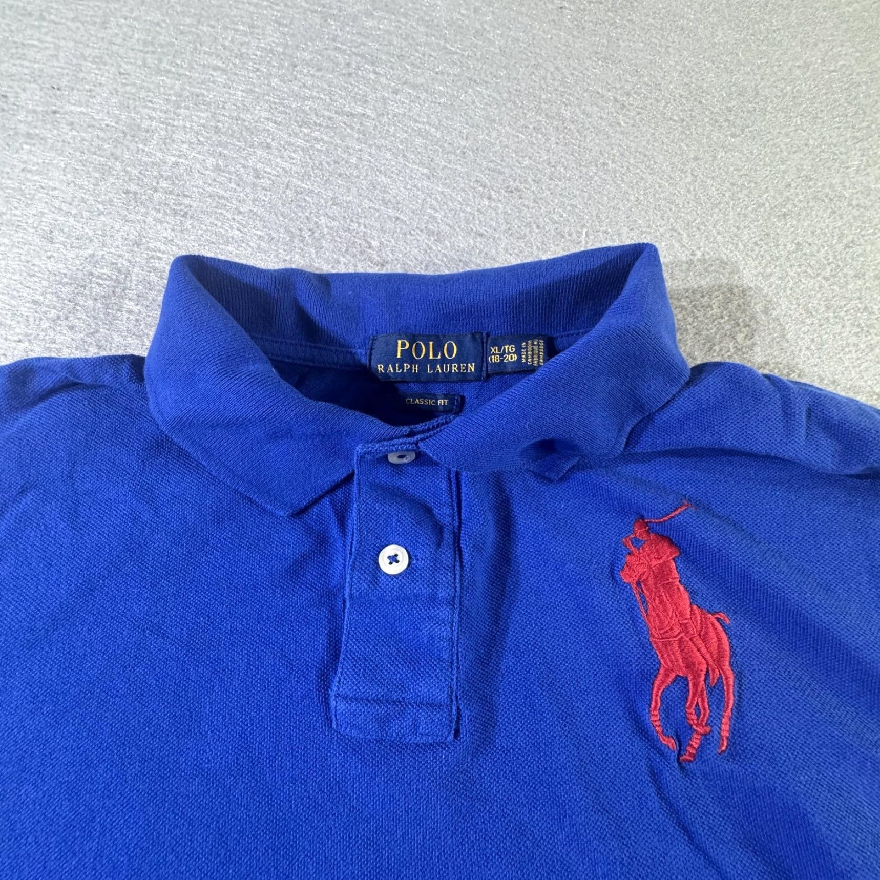 Polo Ralph Lauren Polo Ralph Lauren Shirt Mens XL Blue Classic Fit Big Pony Rugby Number 3 Size US XL / EU 56 / 4 - 5 Thumbnail