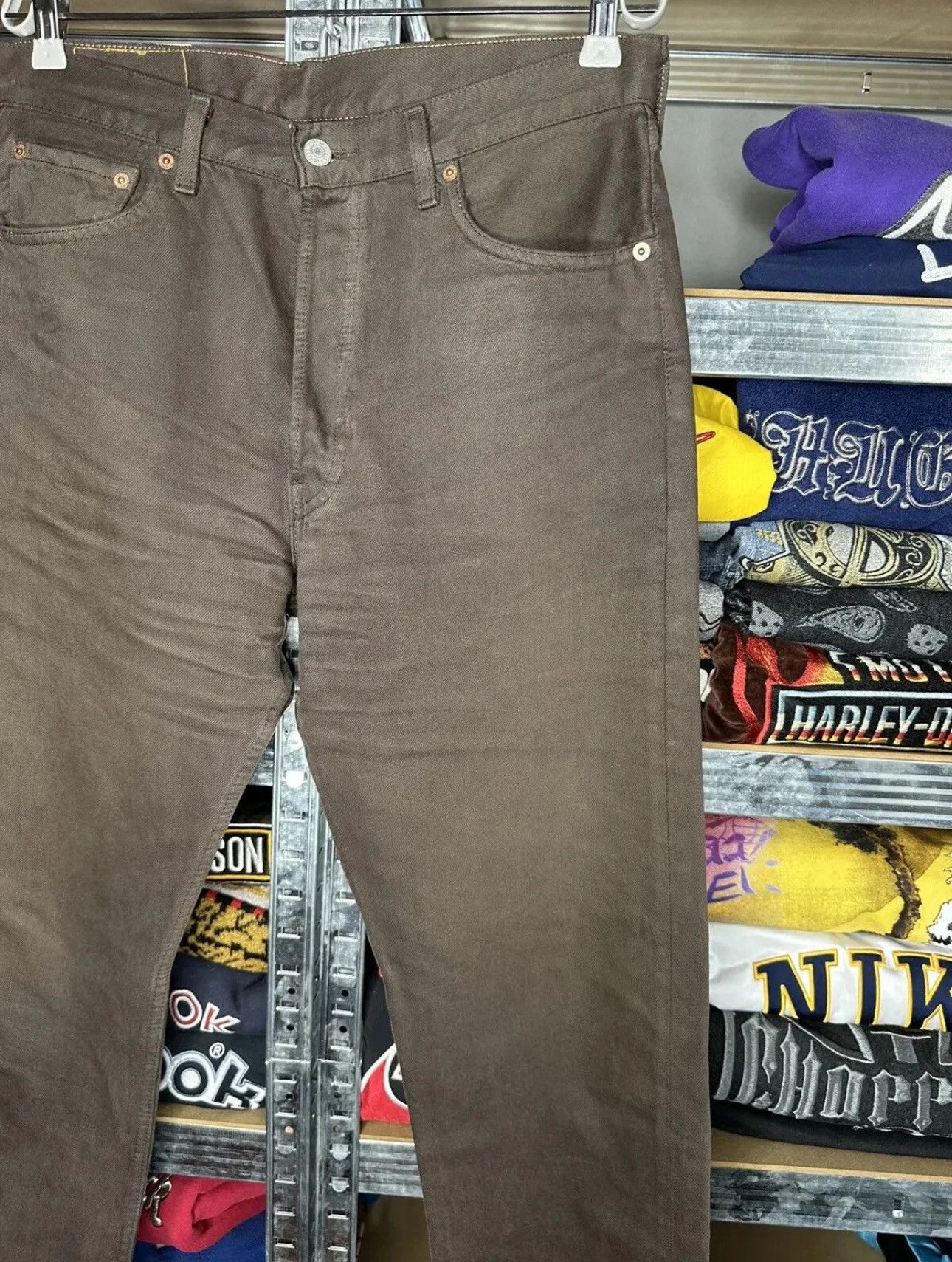 Levi's Crazy Vintage 90s Levi’s 501 Jeans Light Wash Tapered Size US 33 - 6 Thumbnail