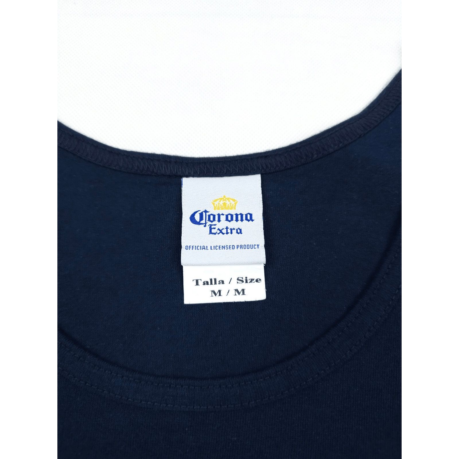 Vintage 💎 Corona Extra Beer Graphic T-shirt Tank Top Navy Y2K 90's Size US M / EU 48-50 / 2 - 5 Thumbnail