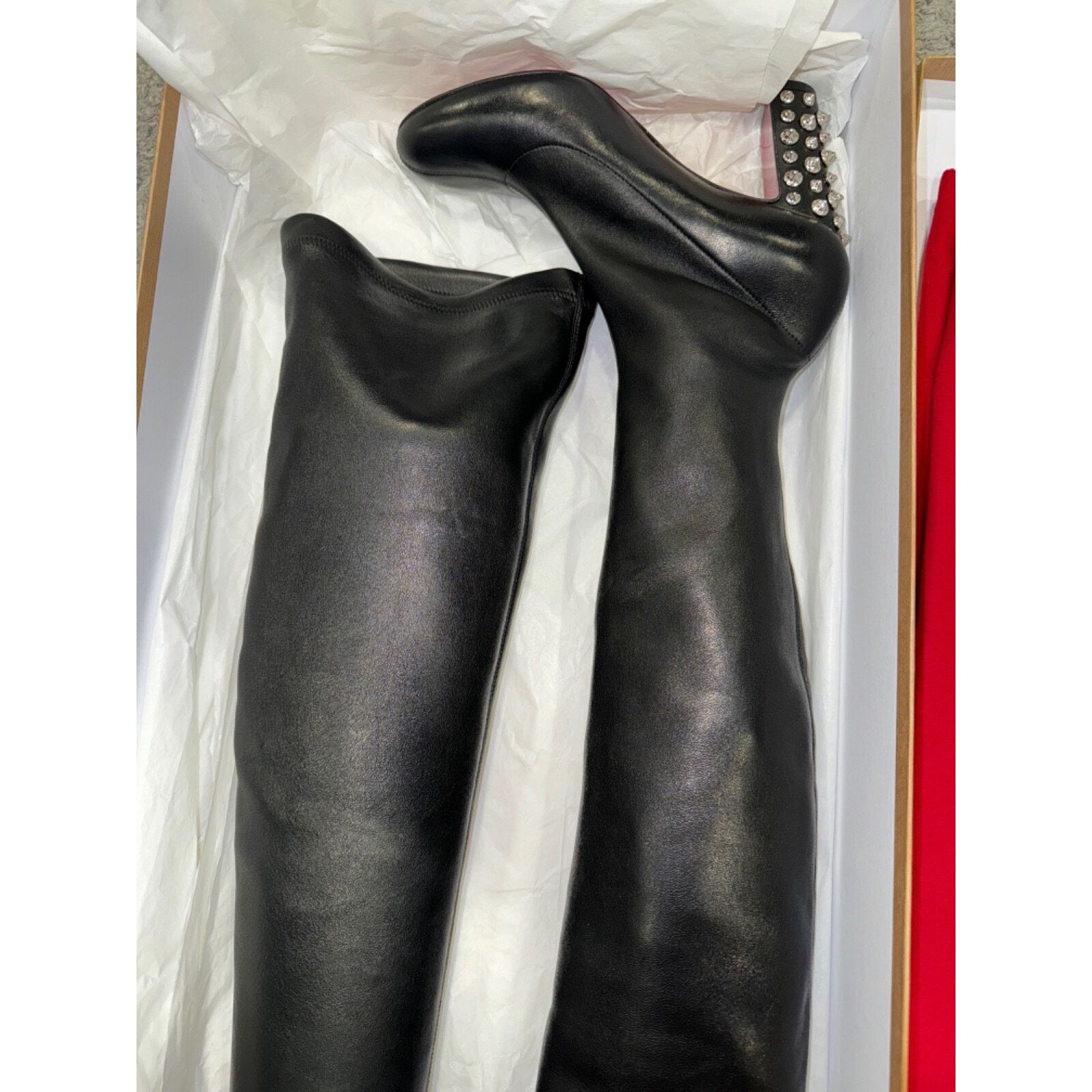 Christian Louboutin Christian Louboutin Study Stretch 85 Black Nappa Leather Size US 6 / IT 36 - 7 Thumbnail