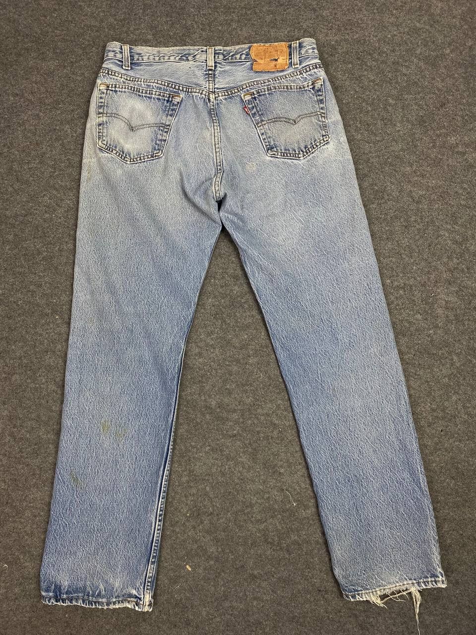 Levi's vintage 80s levis 501 distressed denim nice design Size US 34 / EU 50 - 2 Thumbnail
