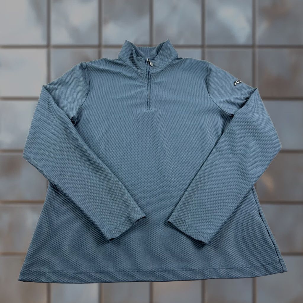 KJUS Kjus Shirt Womens XL Blue Golf Pullover Seoul Midlayer 1/2 Zip Performance Nike Size XL / US 12-14 / IT 48-50 - 1 Thumbnail