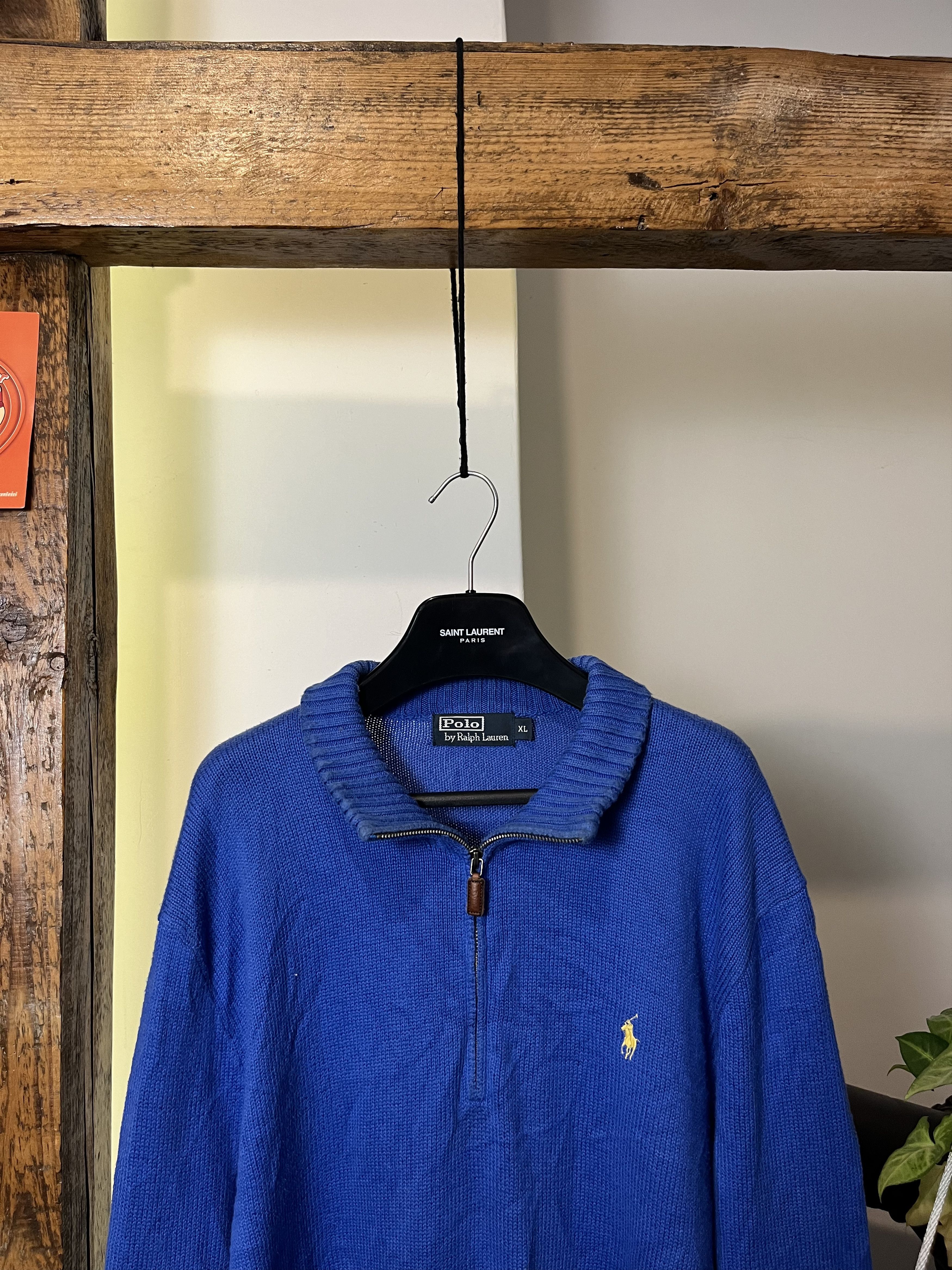 Polo Ralph Lauren × Vintage 90s Polo Ralph Lauren 1/4 Turtleneck Zipper Sweater Size US XL / EU 56 / 4 - 3 Thumbnail