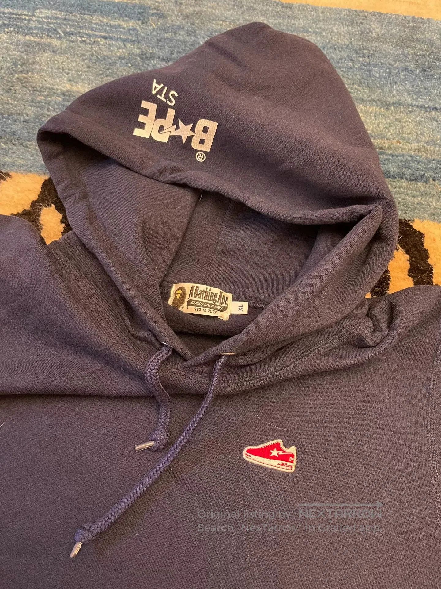 Bape Bape Flying Shoe Embroidery Hoodie. Size US XL / EU 56 / 4 - 2 Thumbnail