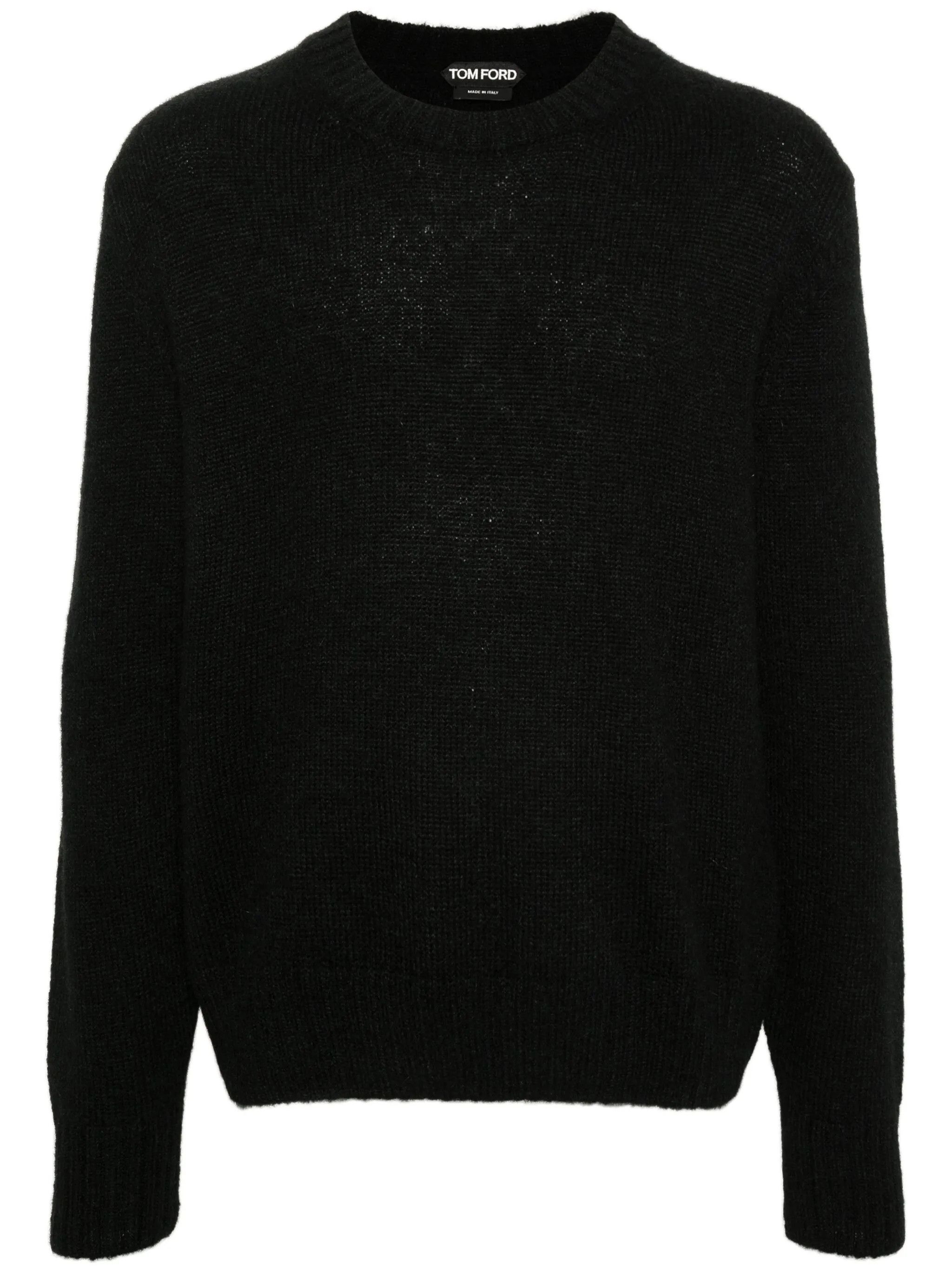 o1s22i1n0125 Crewneck Wool And Cashmere Sweater in Black