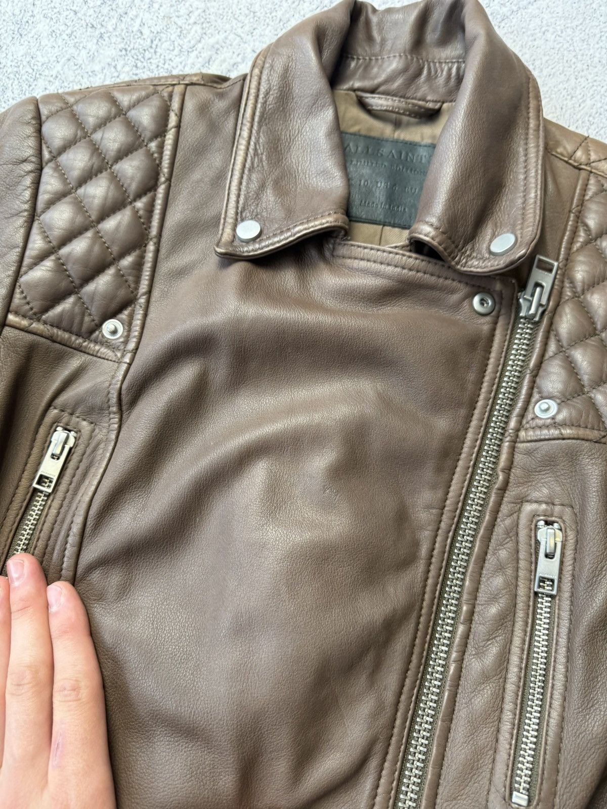 Allsaints Vintage Allsaints Limited Edition Leather Biker Jacket Japan Size M / US 6-8 / IT 42-44 - 17 Thumbnail