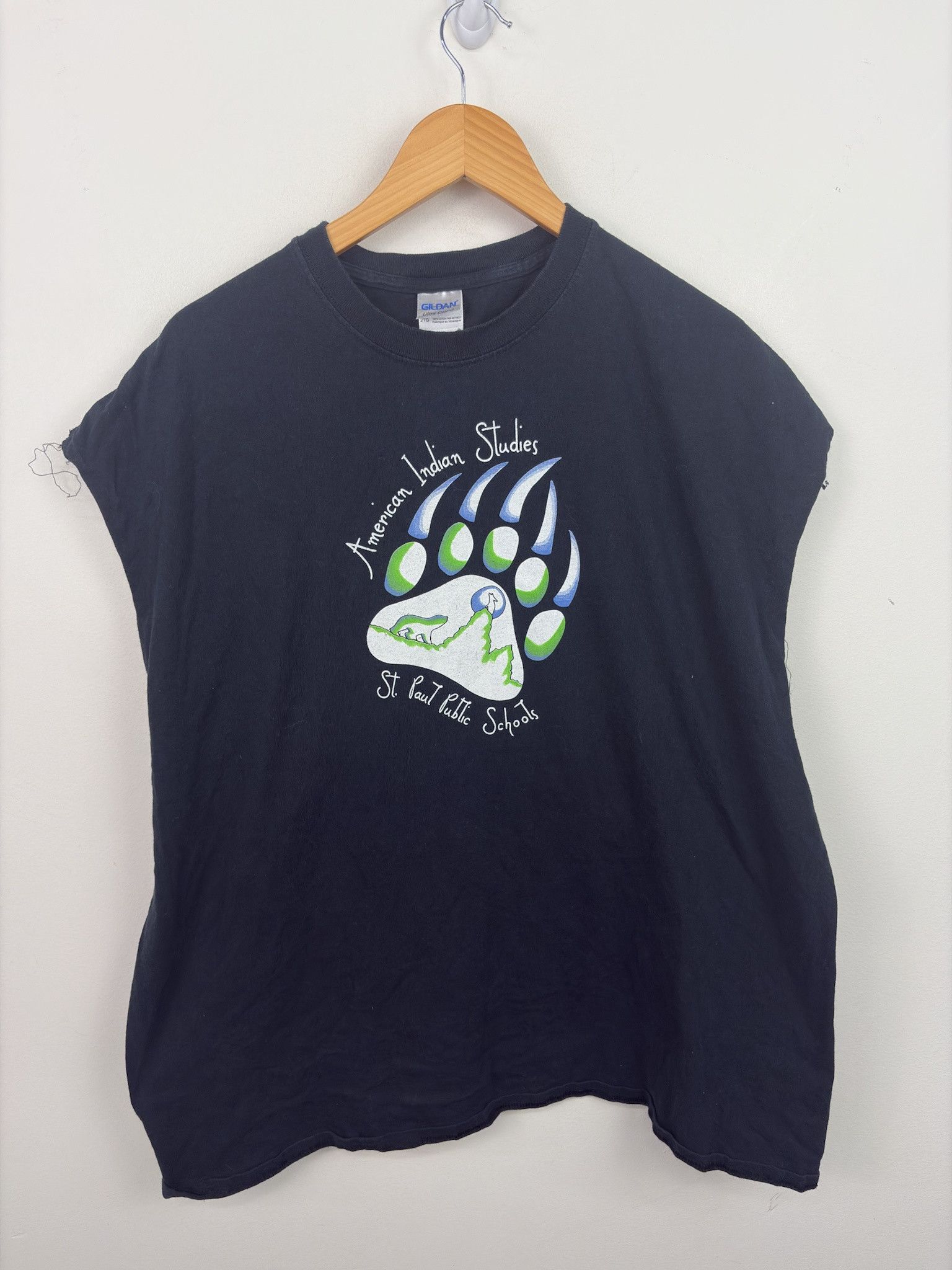 Vintage Vintage 1990's Nature Cutoff Tee Shirt Size US XXL / EU 58 / 5 - 1 Thumbnail