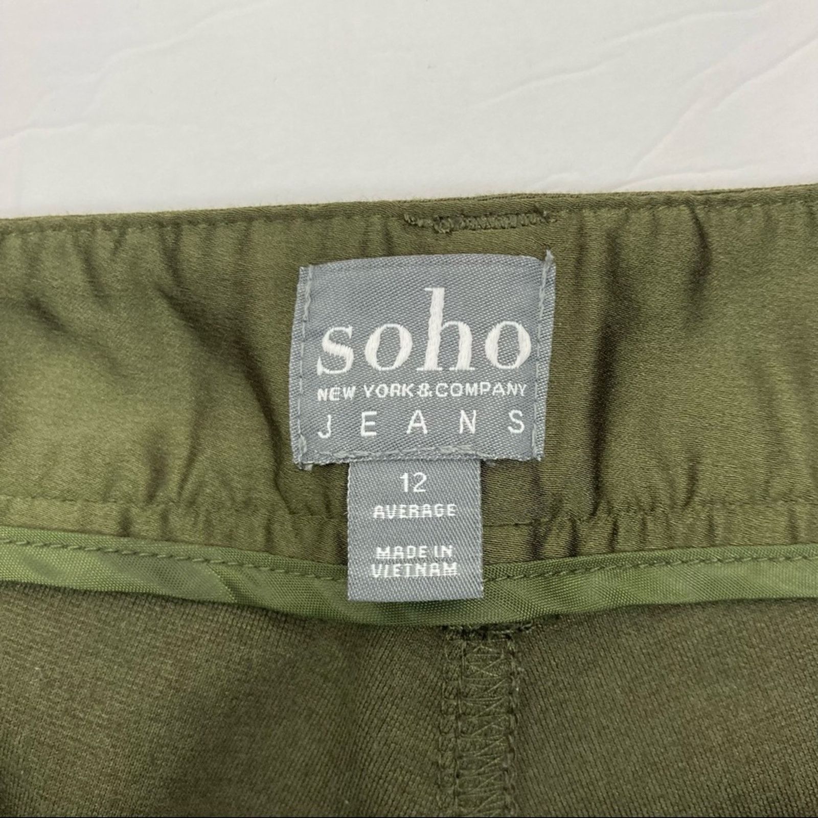 Other Soho New York & Company Green Stretch Pants Sz 12 Size 34" / US 12 / IT 48 - 3 Thumbnail