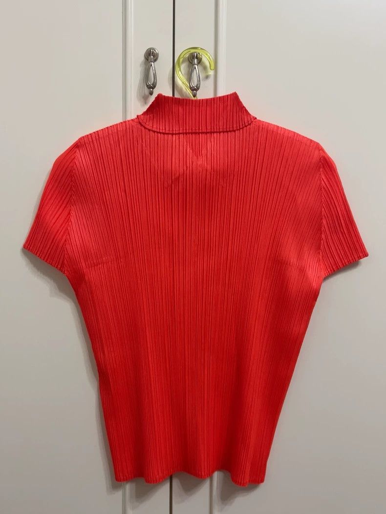 Issey Miyake issey miyake Red lapel short-sleeved shirt Size US L / EU 52-54 / 3 - 5 Thumbnail