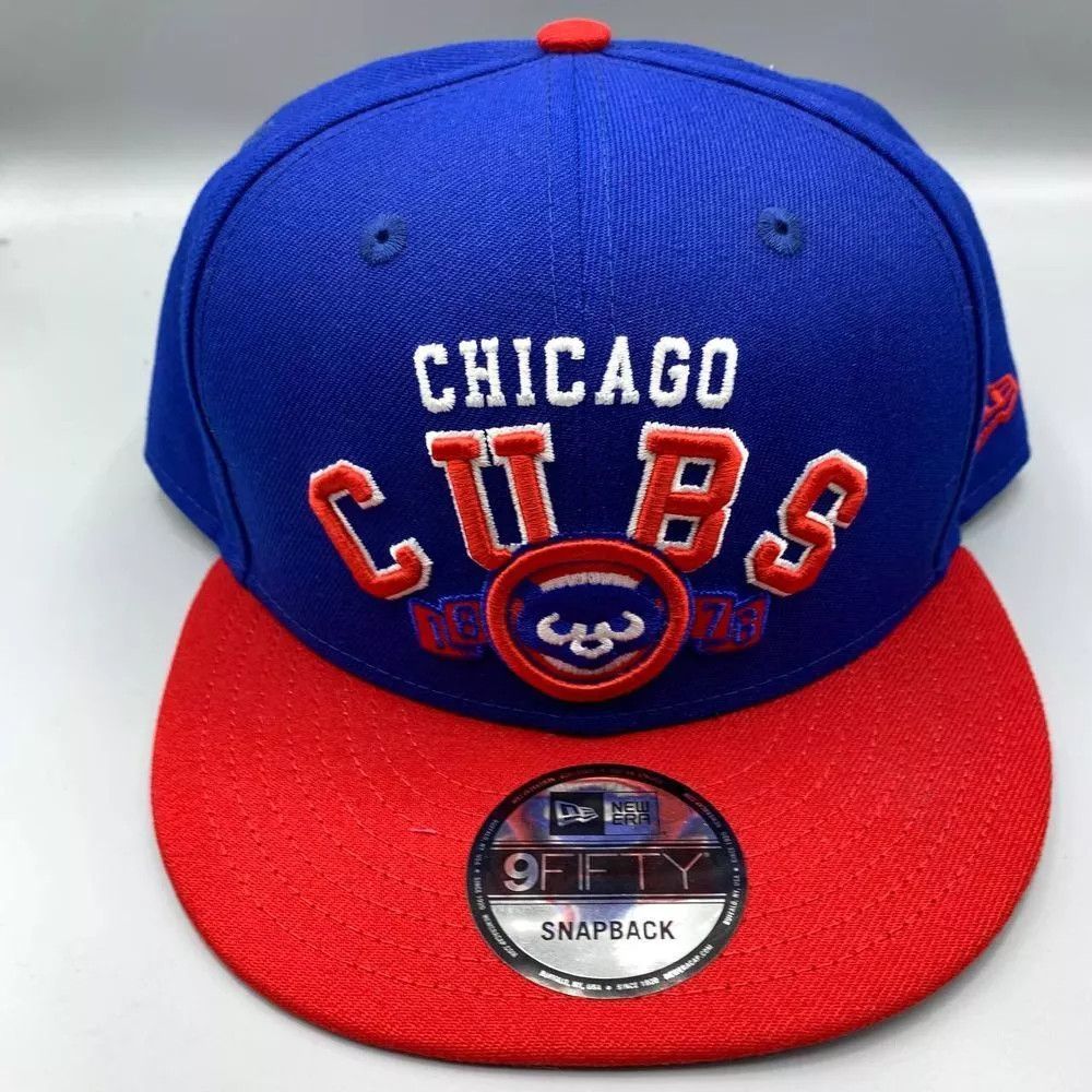 New Era Chicago Cubs Hat Men Blue 9Fifty New Era Snap Back Cap New Size ONE SIZE - 1 Thumbnail