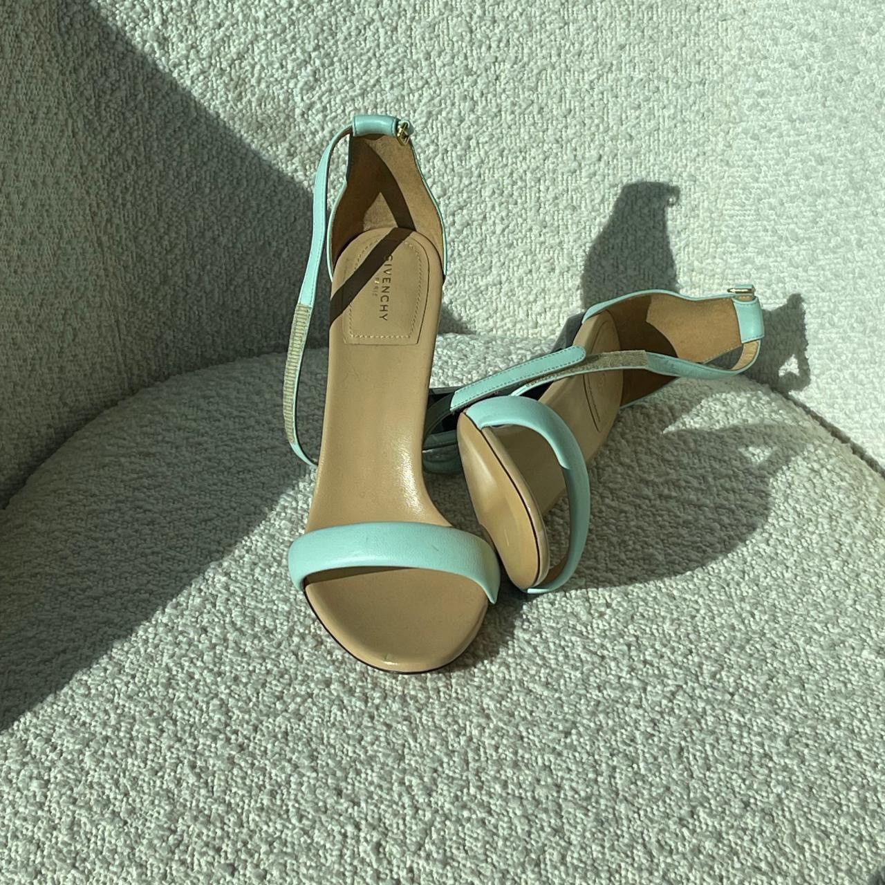Givenchy GIVENCHY WOMEN'S CARENE ANKLE STRAP SANDALS IN AQUA MARINE Size US 9 / IT 39 - 1 Thumbnail