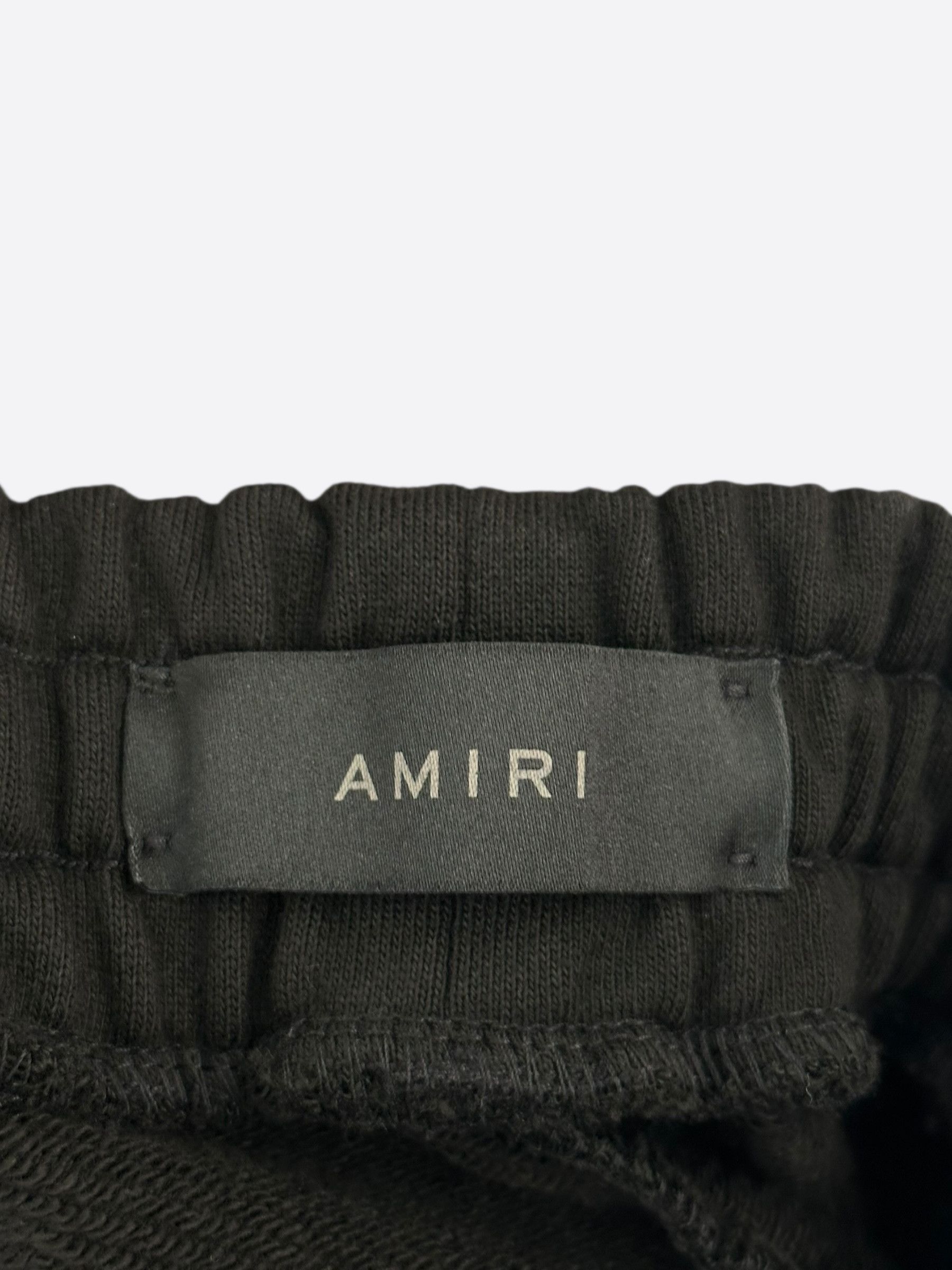 Amiri Amiri Black & Watercolor MA Bar Logo Shorts Size US 30 / EU 46 - 3 Thumbnail