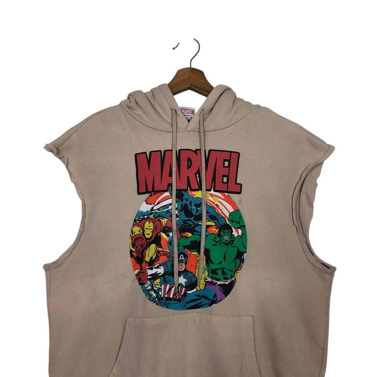Cartoon Network 🔥VINTAGE VEST HOODIE STYLE PULL OVER MARVEL BIG LOGO Size US M / EU 48-50 / 2 - 15 Thumbnail