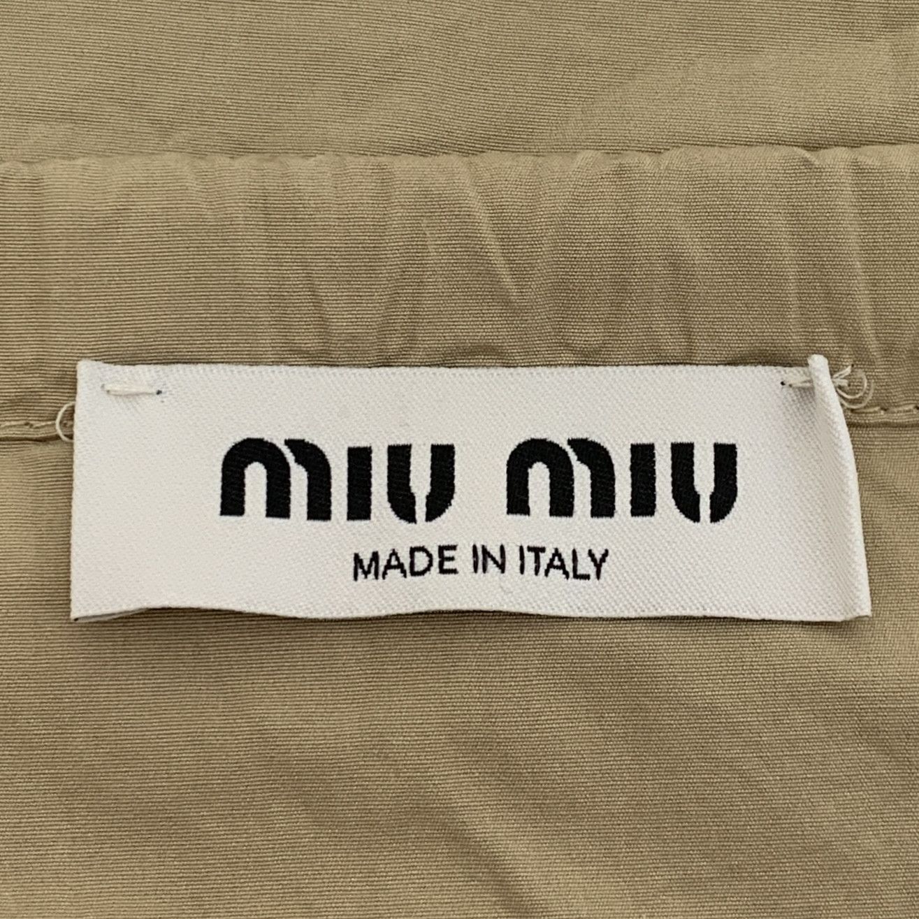 Miu Miu Miu Miu Brown Logo Cotton Casual Skirt 23 Edition (Size S) Size 38" / US 16 / IT 52 - 2 Thumbnail