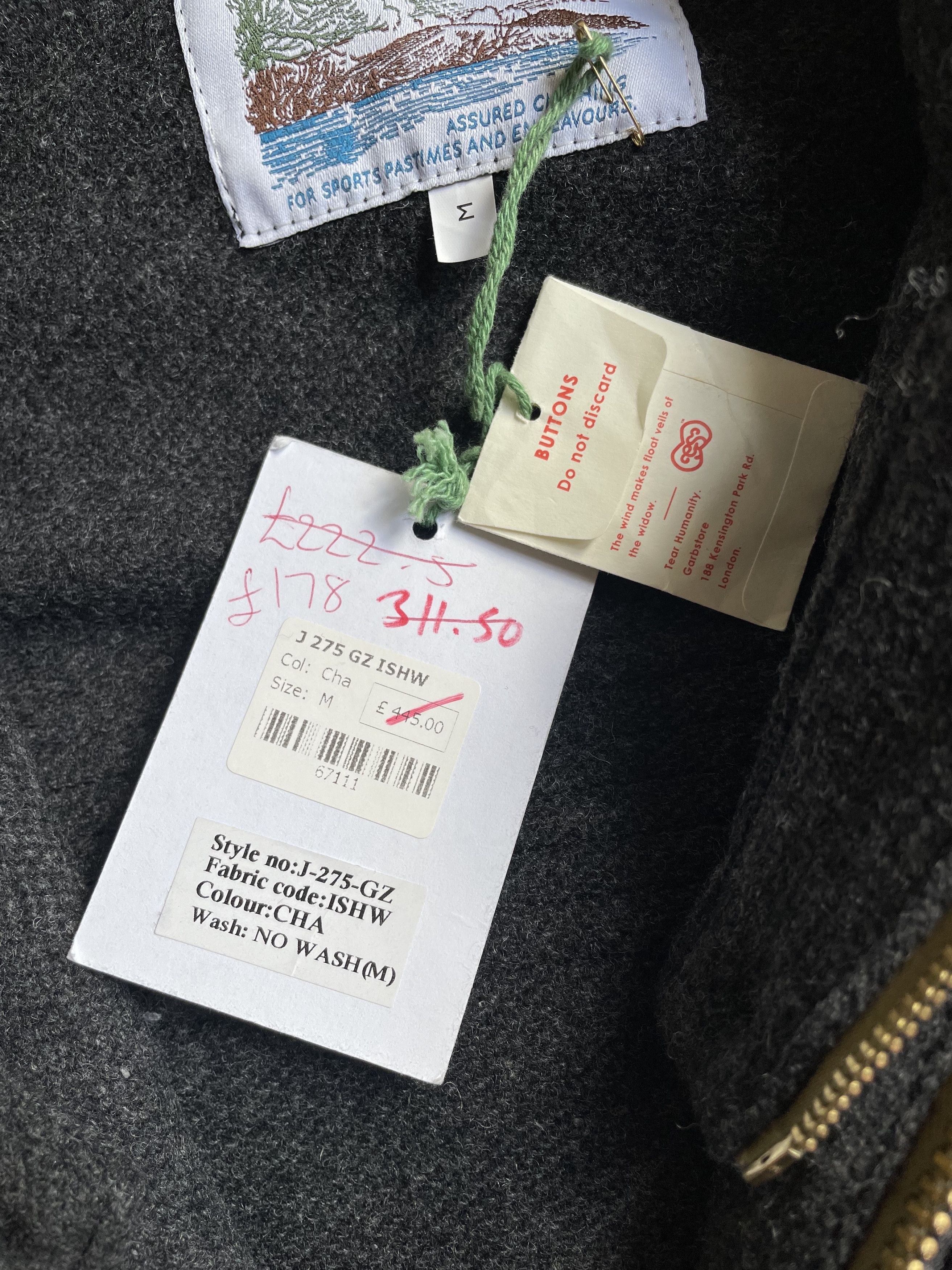 Garbstore Garbstore NWT Wool Gray Multipocket Parka Jacket 7479AC Size US M / EU 48-50 / 2 - 8 Thumbnail