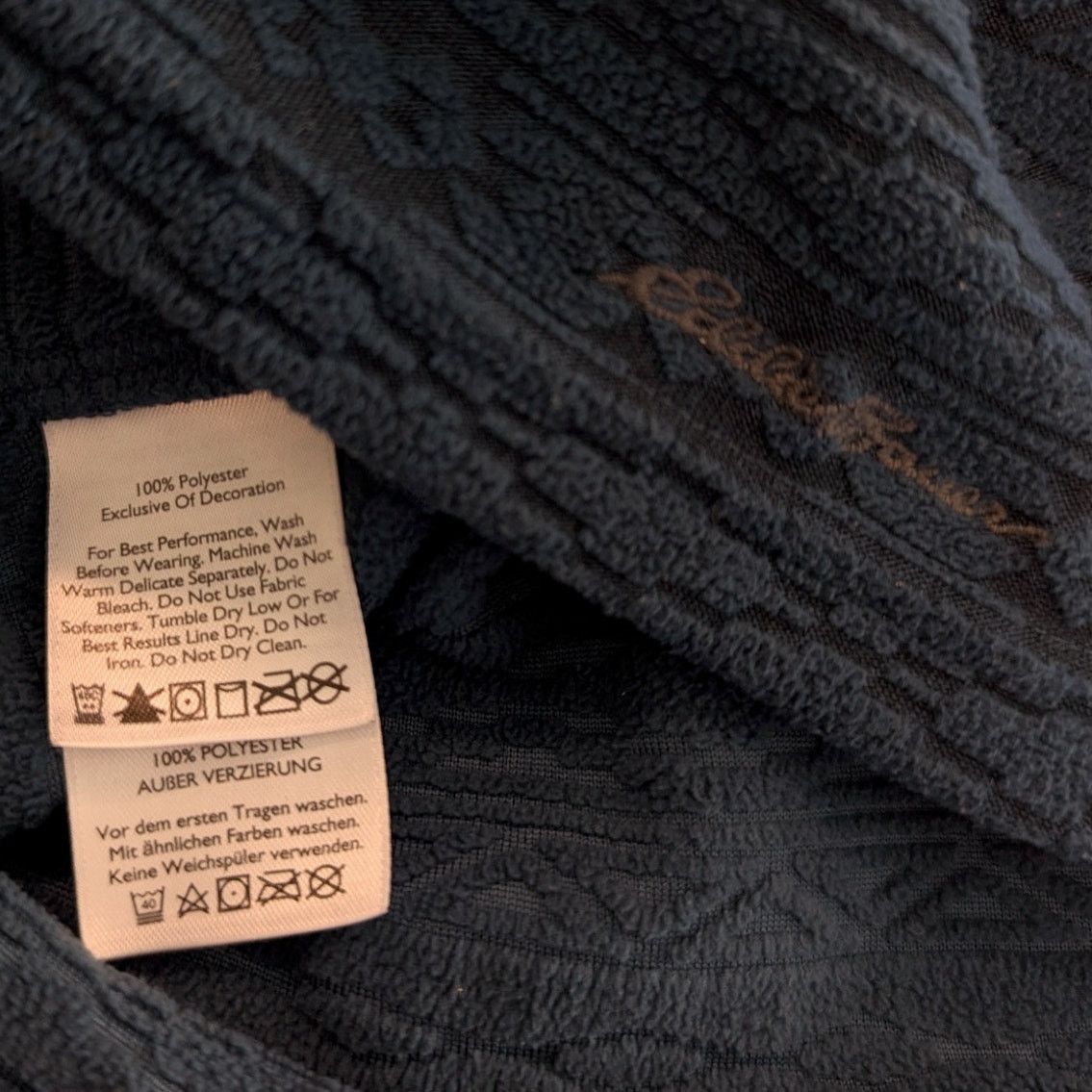 Eddie Bauer Eddie Bauer Women's Geometric Blue Quest Fleece Pullover 2XL Size XL / US 12-14 / IT 48-50 - 8 Thumbnail