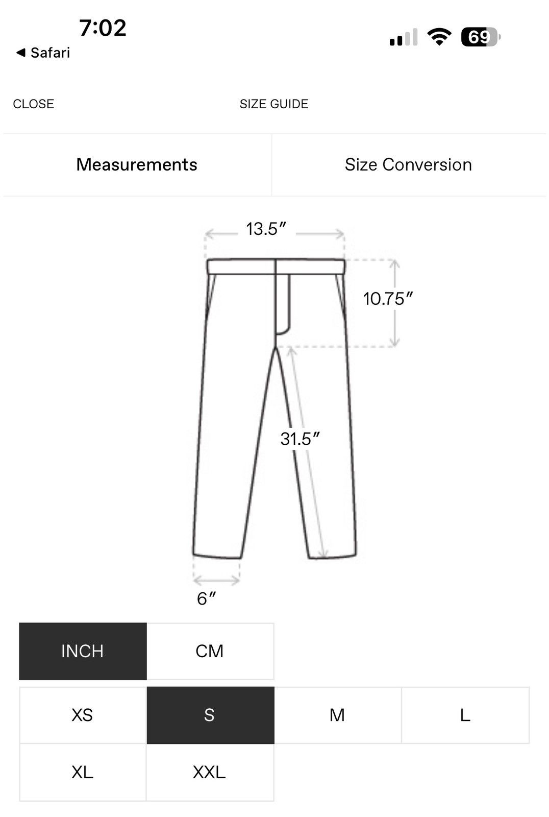 Rhude Rhode classic cargo pant Size US 27 - 6 Thumbnail