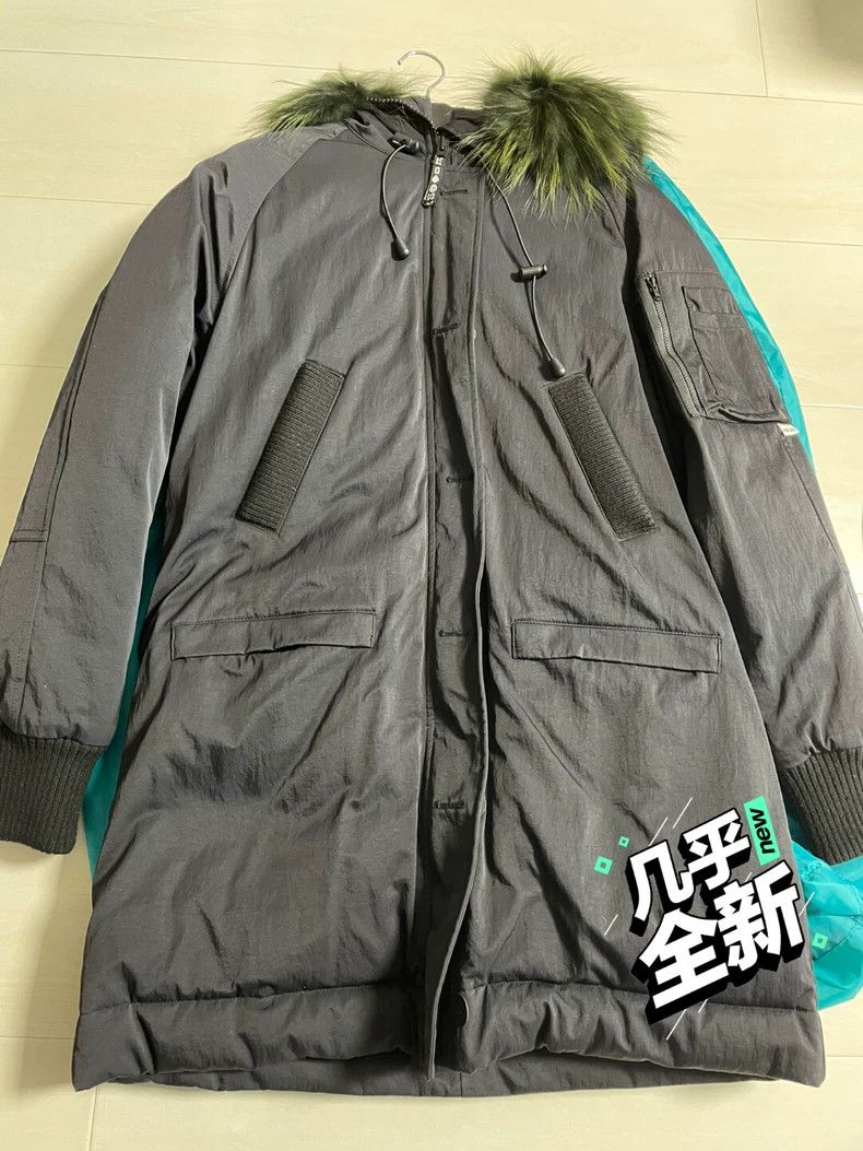 Kenzo KENZO Black collar green collar down jacket Size M / US 6-8 / IT 42-44 - 1 Thumbnail