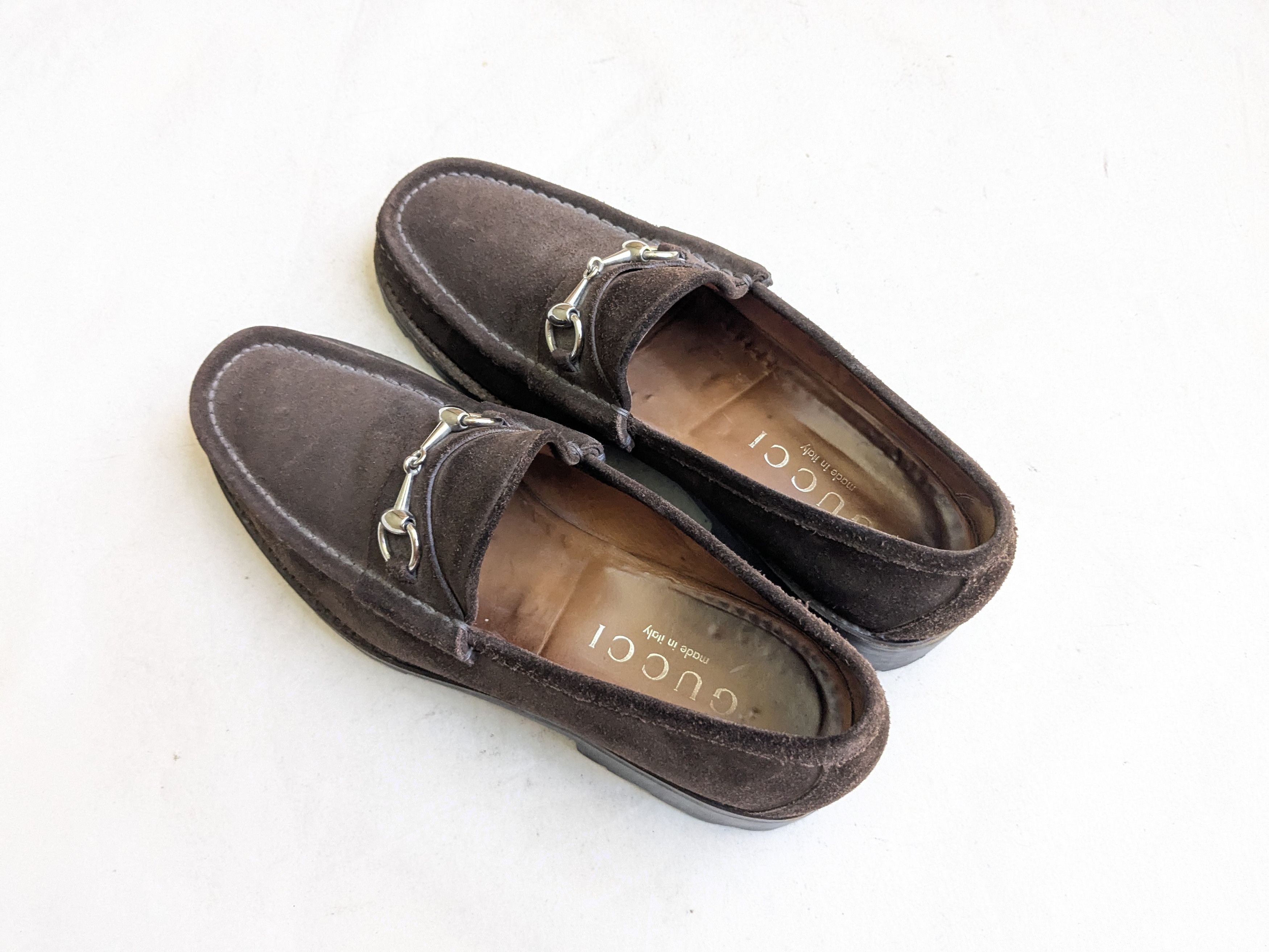 Gucci Gucci Horsebit Loafers Brown Suede Leather 9.5 Snaffle Mules Size US 9.5 / EU 42-43 - 13 Thumbnail