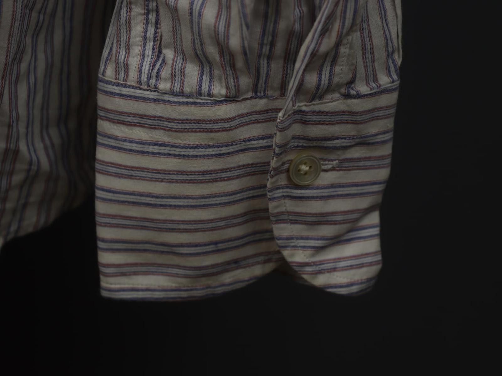 Emmett Emmett Multi Striped Cotton Collared Button-Up Shirt Size L Size US L / EU 52-54 / 3 - 7 Thumbnail