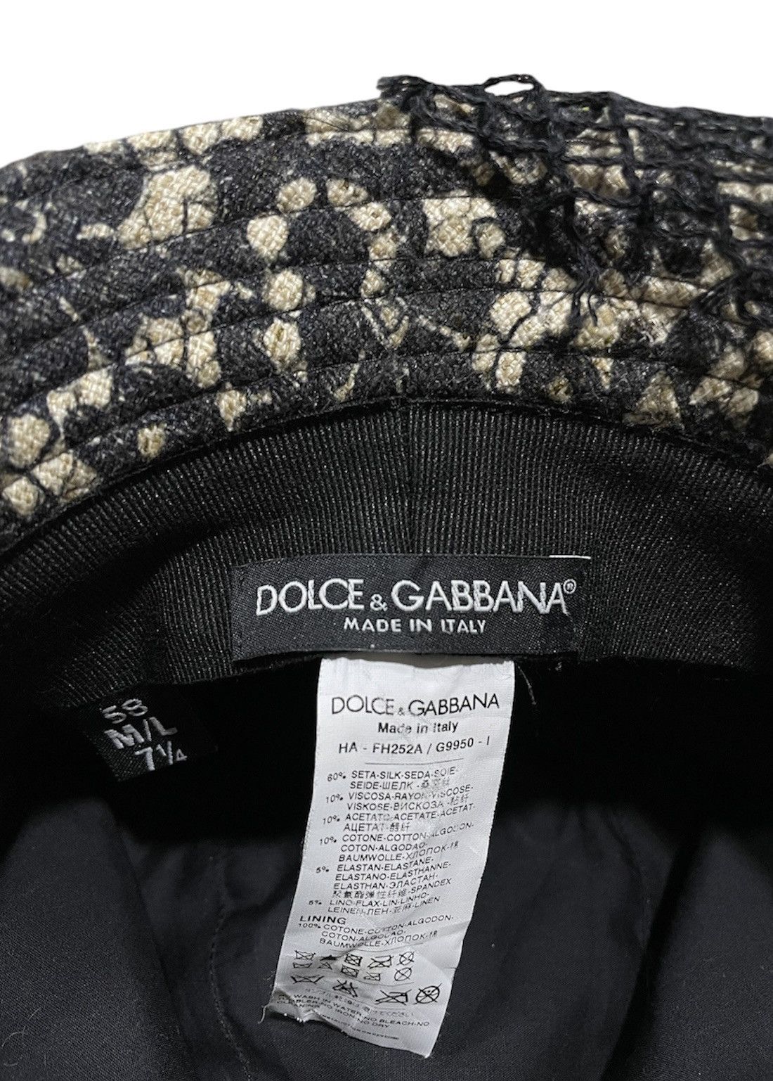 Dolce & Gabbana Fishnet Hat Size ONE SIZE - 6 Thumbnail