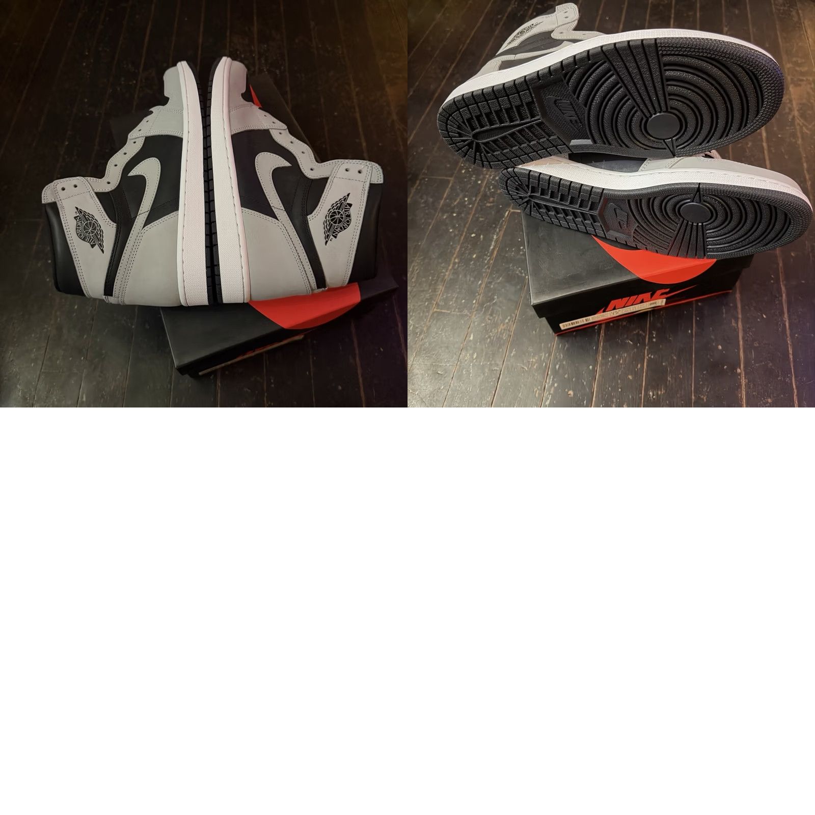 Jordan Brand Nike Air Jordan 1 Shadow 2.0 High OG Retro 555088-035 Men’s 12 Shoes Black/Light Smoke Grey/White Size US 12 / EU 45 - 8 Thumbnail